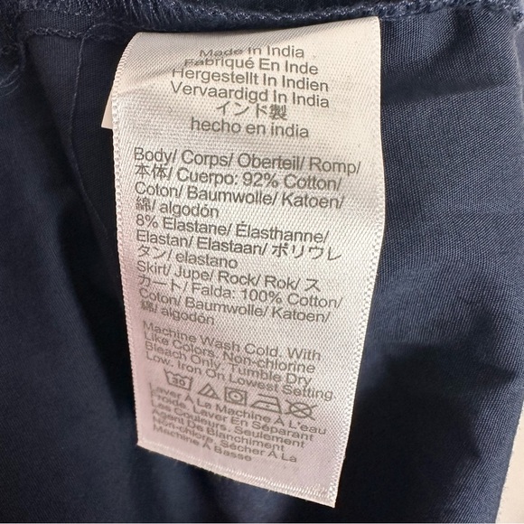 J.CREW Pintuck Mixy Dress Midi Drop Waist Navy Size Medium NWT - Picture 11 of 12